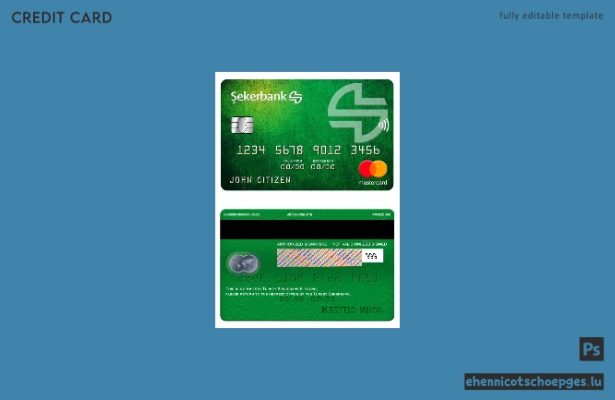 Türkei Sekerbank Mastercard Beispielvorschau